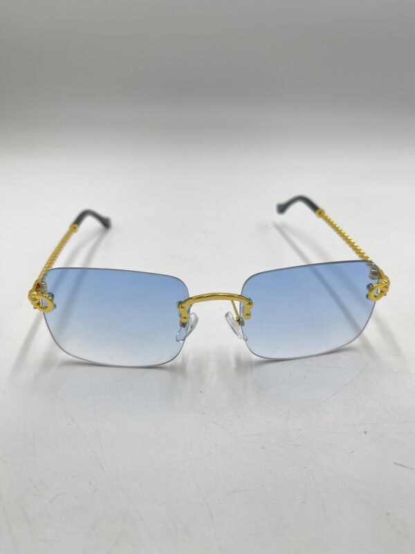 IMG_9300 Lunettes Cadre Carré Bleu