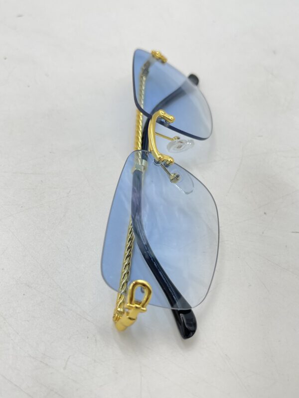 IMG_9306 Lunettes Cadre Carré Bleu