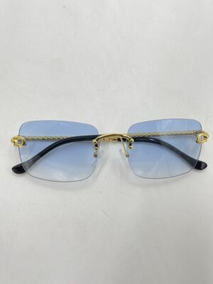 Lunettes Cadre Carré Bleu