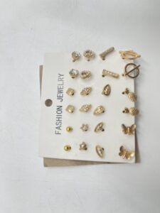 Paires de Boucles d'Oreilles Papillon et Planète