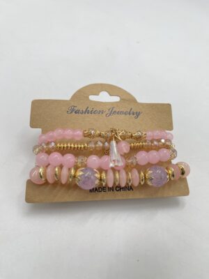 Ensemble de Bracelets Style Rose Girly