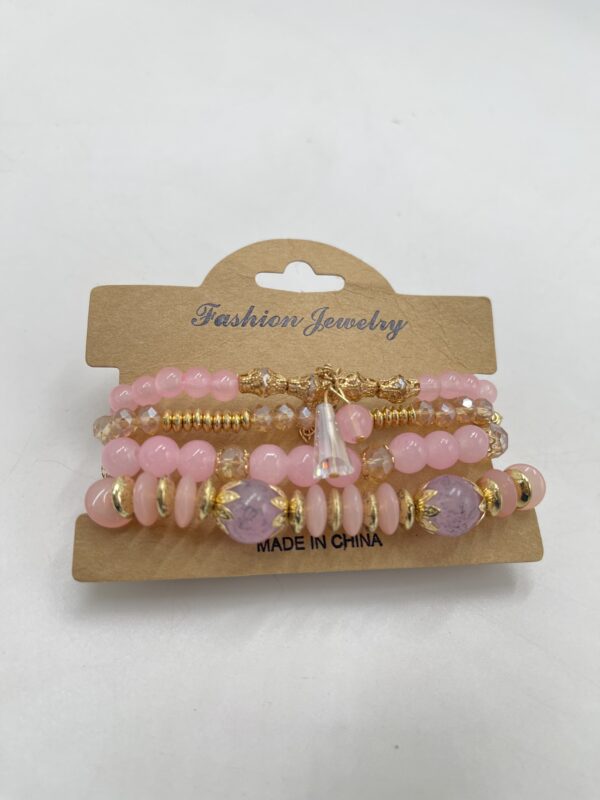 Ensemble de Bracelets Style Rose Girly