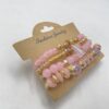 Ensemble de Bracelets Style Rose Girly