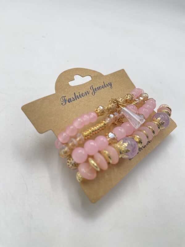 Ensemble de Bracelets Style Rose Girly