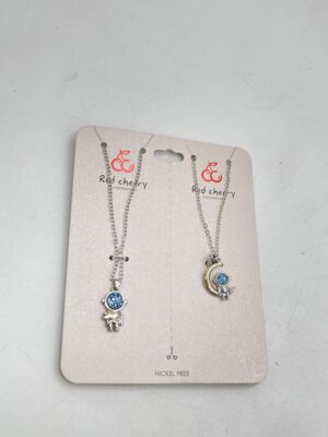 Ensemble de Colliers Couple Astronaute