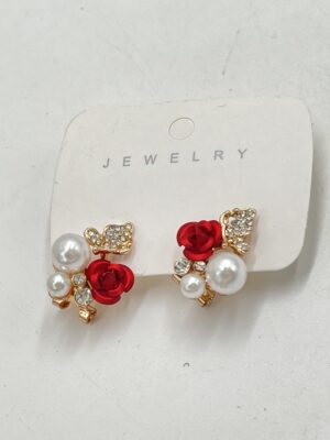 Boucles d'Oreilles Pendantes à Breloque Florale