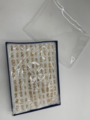 100 Paires de Boucles d'Oreilles