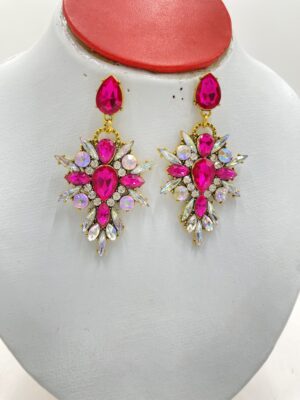 Boucles d'Oreilles Pendantes en Strass