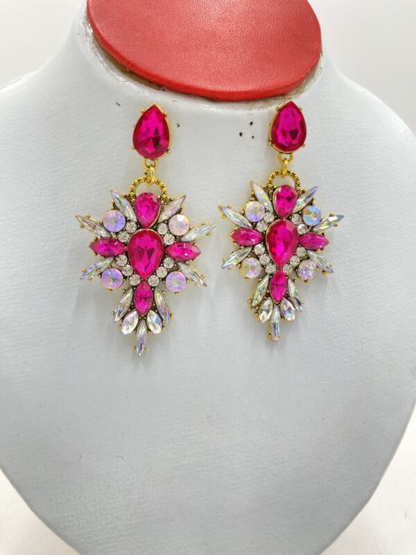 Boucles d'Oreilles Pendantes en Strass