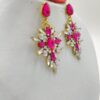 Boucles d'Oreilles Pendantes en Strass