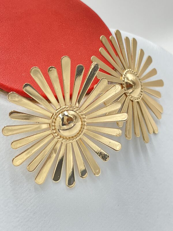 Boucles d'Oreilles à Fleurs Creuses Géométriques