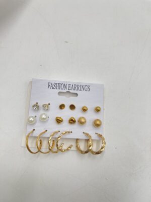 Boucles d'Oreilles avec Fausses Perles