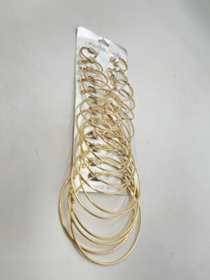 Boucles d'Oreilles Rondes en Acier