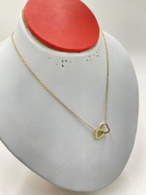 Collier double cœur