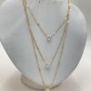 Collier pentagramme multicouche cœur