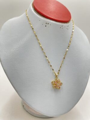 Collier floral rotatif