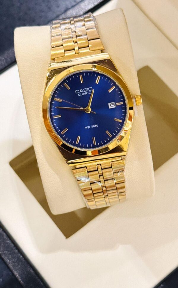 Casio gold blue