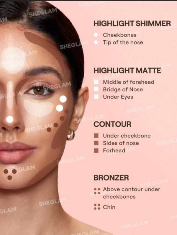 Contouring Stylo Visage Multi-Glam-Stick SHEGLAM