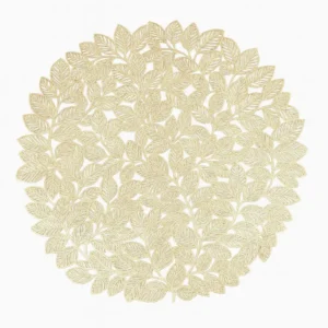 Set de Table Doré Feuillage