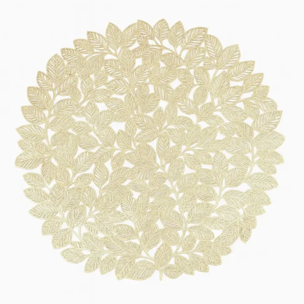 Set de Table Doré Feuillage