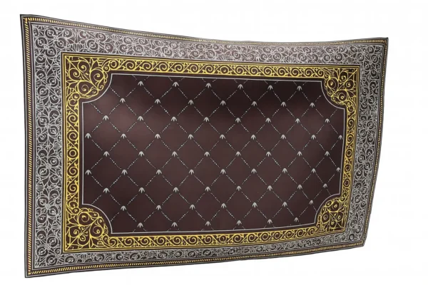 Tapis Royal Marron & Or