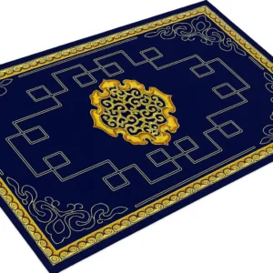 Tapis Impérial Bleu & Or
