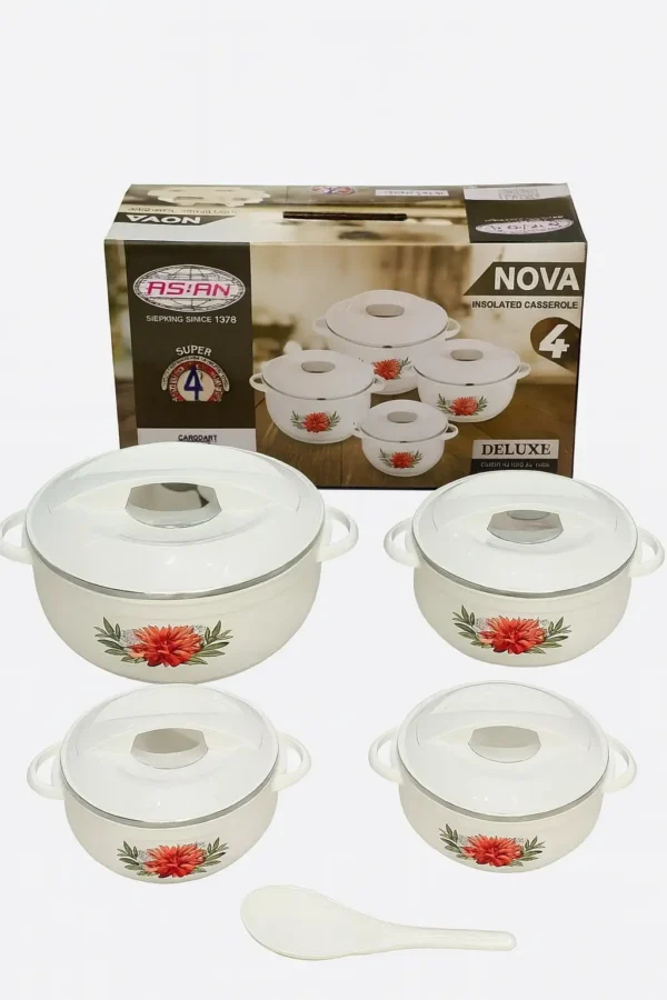 casseroles isothermes Nova Pure White