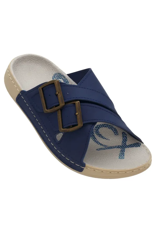 Sandales Croisées Azur Élégance