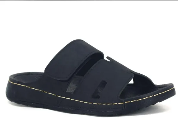 Noir Intemporel – Sandales Premium