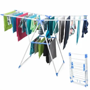 Étendoir à Linge Pliable Double Ailes – Grande Surface