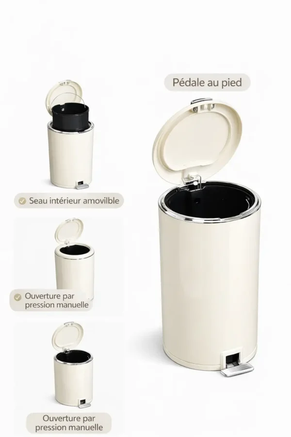 Poubelle Design à Pédale