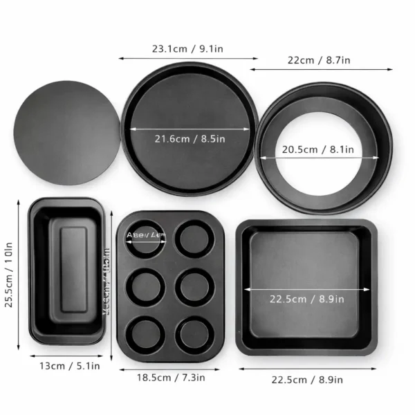 Set de Moules de Pâtisserie Antiadhésifs