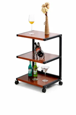 desserte bar mobile à 3 niveaux