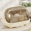 Égouttoir à Vaisselle avec Couvercle Transparent – Design Moderne