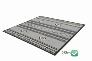 Tapis de Salon Moderne Motifs Géométriques