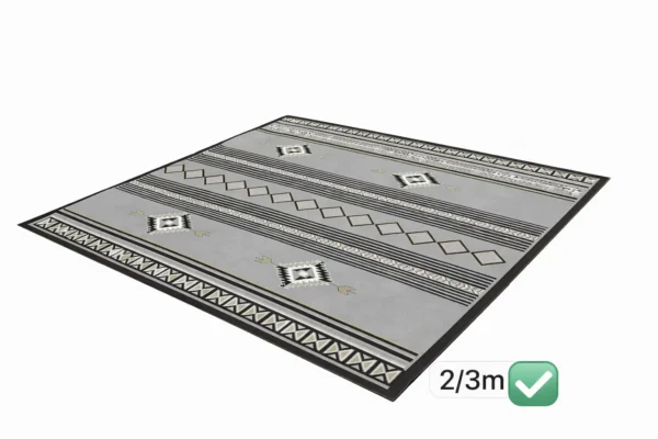 Tapis de Salon Moderne Motifs Géométriques