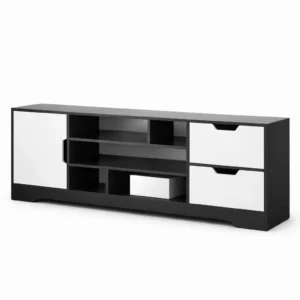 Meuble TV Moderne Noir & Blanc – Design Contemporain