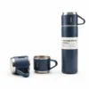 Thermos Bleu Marine 500ML + 2 Gobelets Assortis (3PCS)