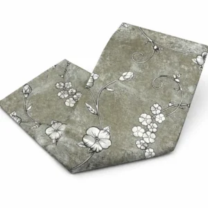 Nappe de Table 1M83 – Motif Floral Vert Élégant