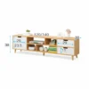 meuble TV scandinave bois naturel et blanc meuble TV scandinave bois naturel et blanc