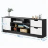 Meuble TV Moderne Noir & Blanc – Design Contemporain Meuble TV Moderne Noir & Blanc – Design Contemporain