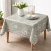 Nappe de Table 1M83 – Motif Floral Vert Élégant