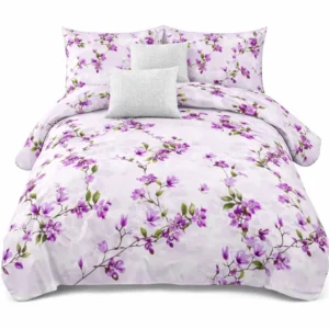 parure de lit florale orchidée 3 pièces