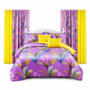 ensemble complet 6 pièces motifs floraux