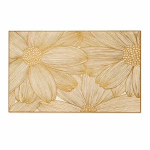 GoldenBloom Set de Table 6 Pièces.