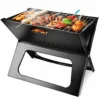 Barbecue Pliable Portable en Acier Noir