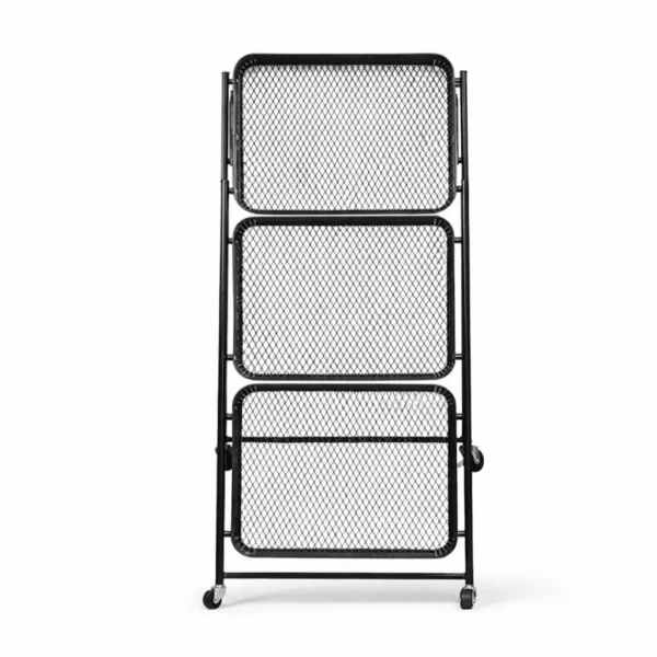 chariot de rangement pliable à 3 niveaux