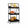 chariot de rangement pliable à 3 niveaux
