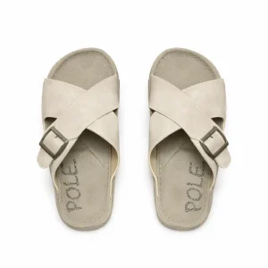 Sandales POLEX Classic Buckle – Beige Élégance