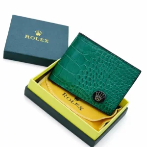 Portefeuille Rolex Prestige Crocodile Vert